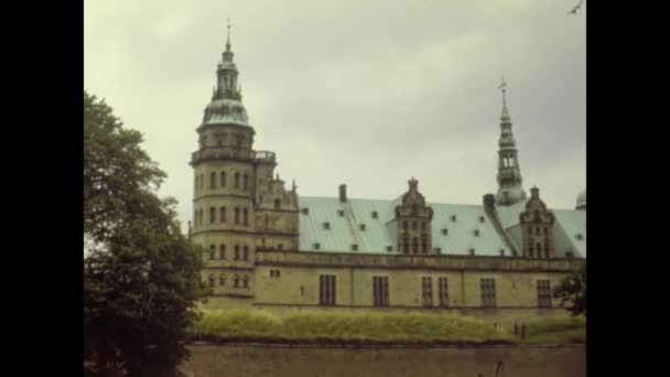 Copenhagen Denmark June 1975 Copenhagen Street View — Stock Video