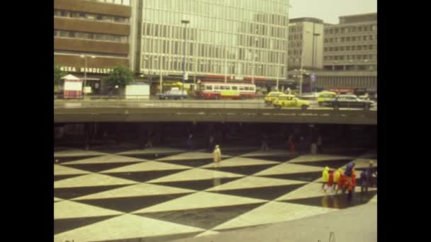 Stockholm Szwecja Lipiec 1979 Centrum Sztokholmu Latach Tych — Wideo stockowe