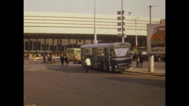 Roma Italia Abril 1974 Estación Roma Termini Los Años — Vídeo de stock