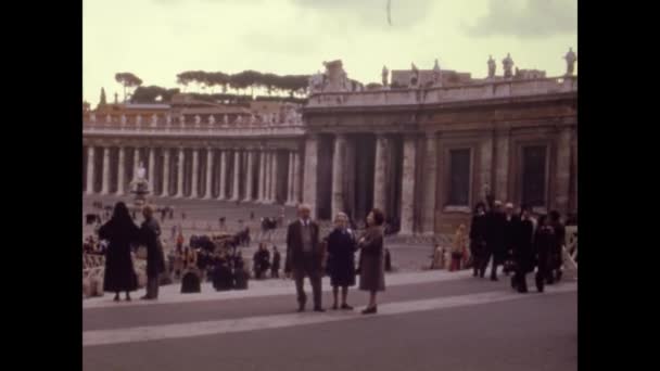 Rome Italie Octobre 1975 Eglise San Pietro Rome Dans Les — Video