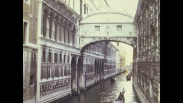 Venice Italië August 1978 Venetië San Marco Plein Uitzicht Jaren — Stockvideo