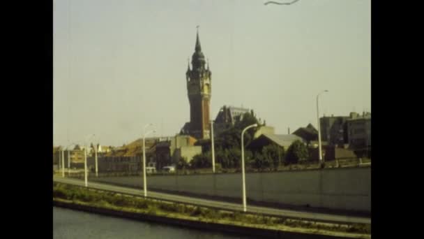 Calais Fransa Eylül 1973 Lerde Calais View — Stok video