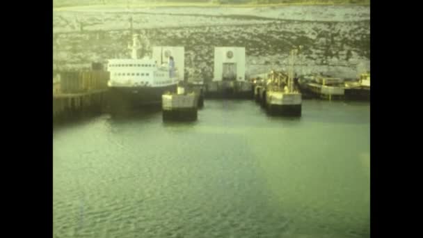 Dover Ηνωμενο Βασιλειο Σεπτεμβριοσ 1974 Θέα Στο Λιμάνι Του Ντόβερ — Αρχείο Βίντεο