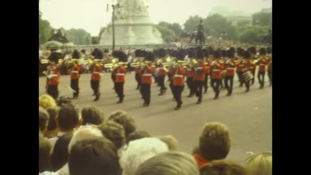 London Zjednoczone Królestwo Wrzesień 1974 Londyn Widok Ulicy Latach Tych — Wideo stockowe