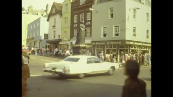 Londýn Spojené Království Září 1974 Windsorský Hrad Letech — Stock video