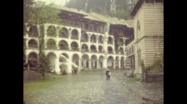 RILA, BULGARIA MAYIS 1975: 70 'lerde Bulgaristan' daki Rila manastırı