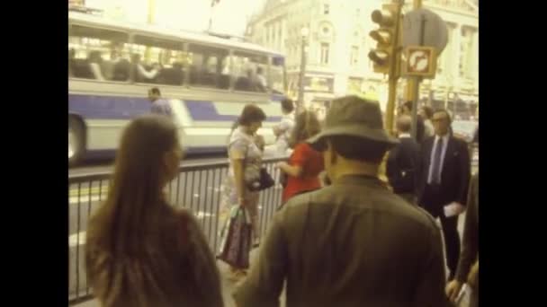 Londres Reino Unido Setembro 1979 Londres Vista Rua Com Pessoas — Vídeo de Stock