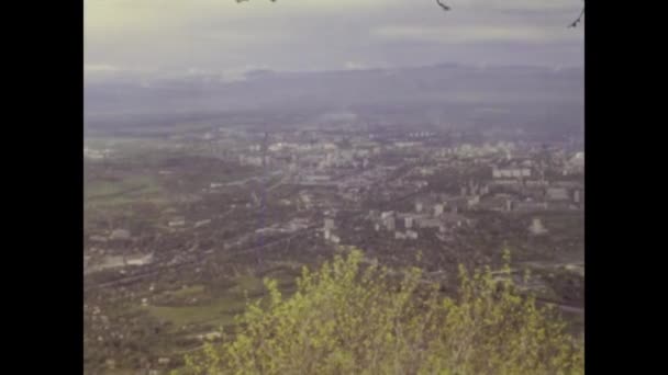 Sofia Bułgaria 1981 Krajobraz Bułgarskich Wzgórz Latach Tych — Wideo stockowe