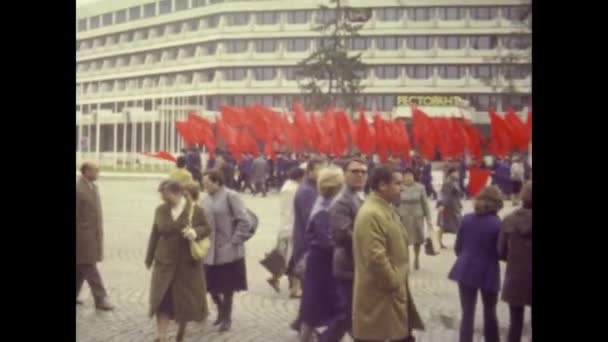 Kazanlak Bulgarien Maj 1976 Kazanlak Stadsutsikt Bulgarien Talet — Stockvideo