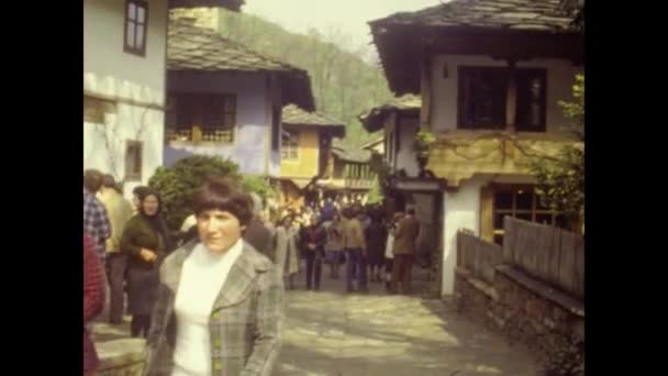 Etter Bulgarien Mai 1975 Ethnographisches Freilichtmuseum Etar Den 70Er Jahren — Stockvideo