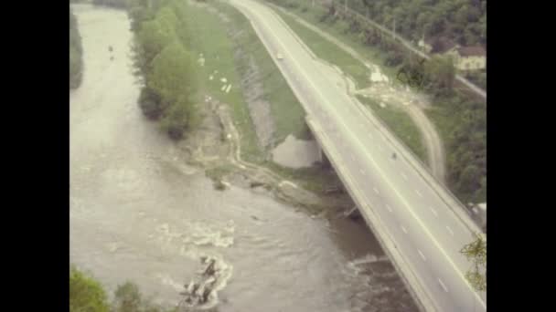 Bułgaria 1975 Widok Tarnovo Veliko Bułgarii Latach Tych — Wideo stockowe