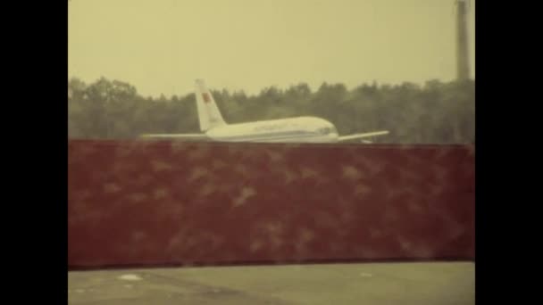 Moscow Rusya Ekim 1979 Lerde Moskova Havaalanı — Stok video
