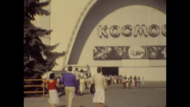 Moscú Rusia Octubre 1979 Vostok Space Park Vdnkh Moscú — Vídeo de stock