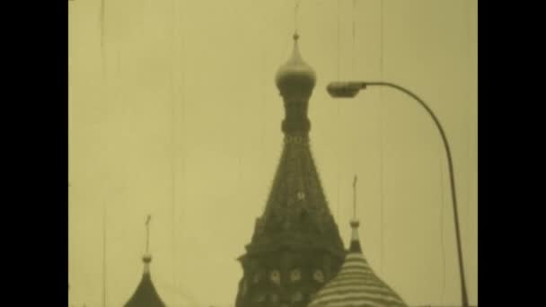 Moscou Russie Octobre 1979 Place Rouge Moscou Dans Les Années — Video