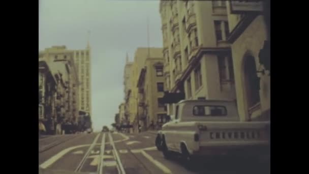 San Francisco Usa Ottobre 1972 San Francisco Street View Negli — Video Stock