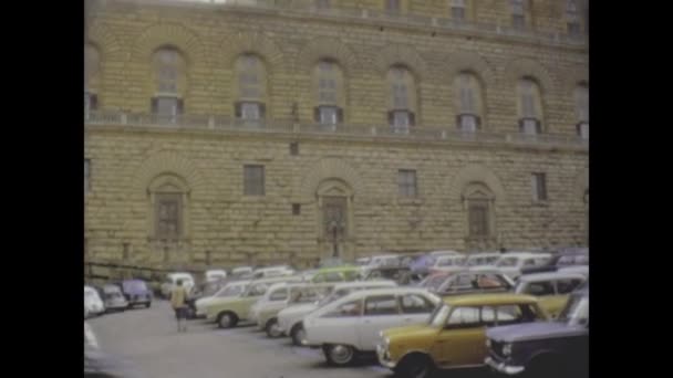 Firenze Italia Ottobre 1974 Piazza Duomo Firenze Negli Anni — Video Stock