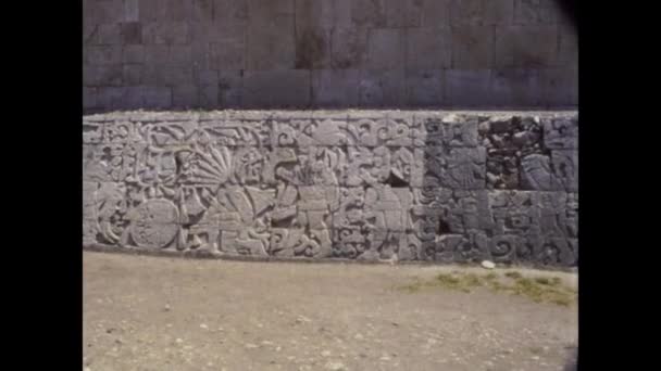 Chichen Itza México Outubro 1978 Chichen Itza Site Nos Anos — Vídeo de Stock