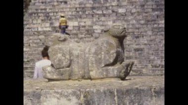 UXMAL, MEXICO EKİM 1978: 70 'lerde Uxmal arkeolojik alan