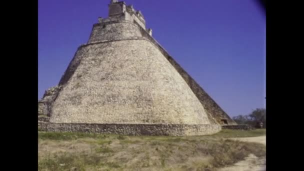 Uxmal Mexico October 1978 Uxmal Archaeological Site — Stock Video