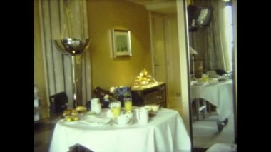 MARRAKECH, FOCCO HAZİRAN 1972: 70 'lerdeki Fas lüks otel odası