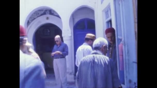 Casablanca Fabocco Hazi Ran 1977 Lerde Casablanca Sokak Manzarası — Stok video