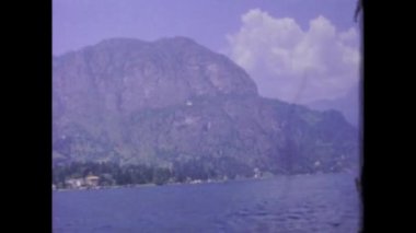 COMO Gölü, İtalya Mayıs 1962: 60 'lardaki Como Gölü Sahnesi