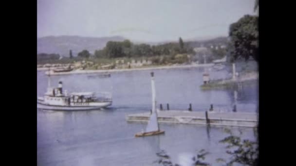 Peschiera Del Garda Italie Juin 1962 Peschiera Del Garda Paysage — Video