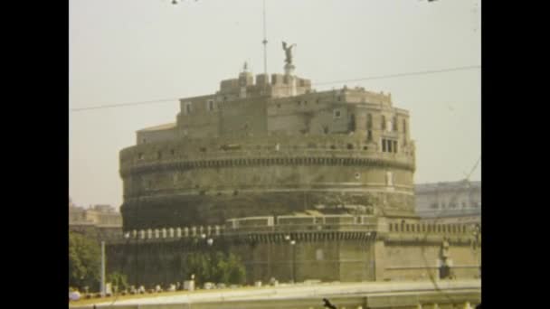 Ρωμη Ιταλια Μαϊου 1964 Άποψη Της Οδού Ρώμης Στη Δεκαετία — Αρχείο Βίντεο