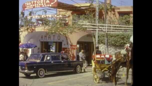 Napoli Italia Giugno 1964 Capri Street View Anni — Video Stock
