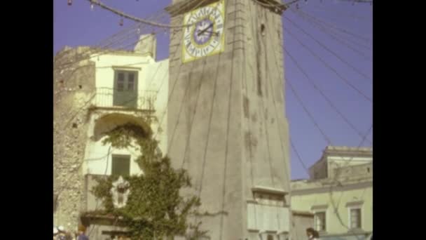 Naples Italia Junio 1964 Vista Calle Capri Los Años — Vídeos de Stock