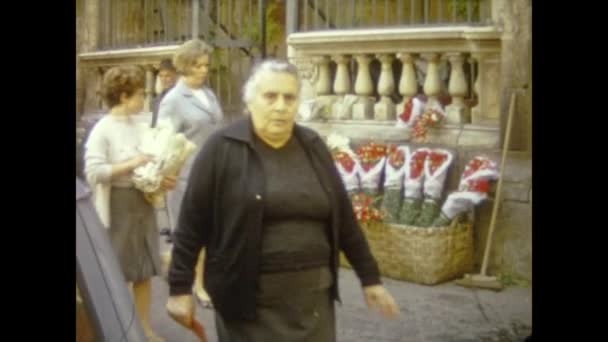 Naples Italy June 1964 Naples Street View — Stock Video