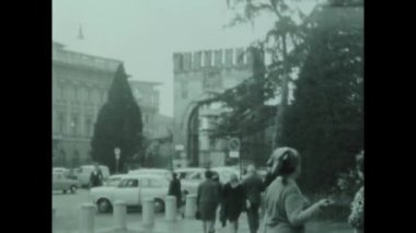 PADUA, İtalya Nisan 1964: Padua sokak manzarası 60 'larda