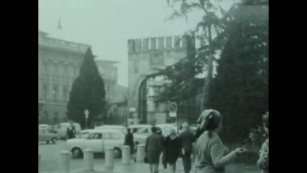 Padua Italien April 1964 Padua Street View Den 60Er Jahren — Stockvideo