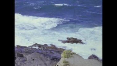 Roma, İtalya 1964: 60 'larda Rocky deniz kıyısı