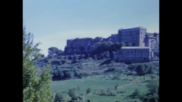 Bomarzo Italia Junio 1967 Sitio Arqueológico Necrópolis Bomarzo Los Años — Vídeos de Stock