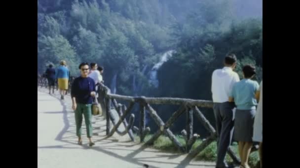 Terni Italy 1967 Terni Falls Marmore View 60S — 비디오