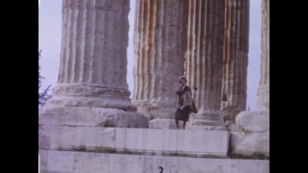 Athènes Grèce Mai 1965 Site Archéologique Athènes Acropole Dans Les — Video