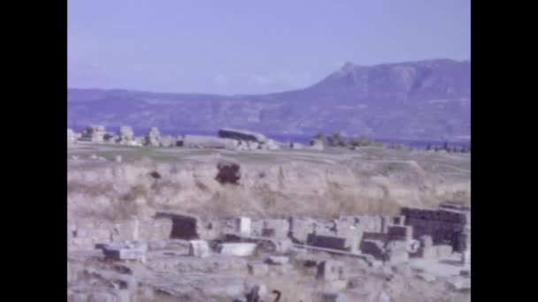 Афіни Греція 1965 Афінський Археологічний Єкт — стокове відео