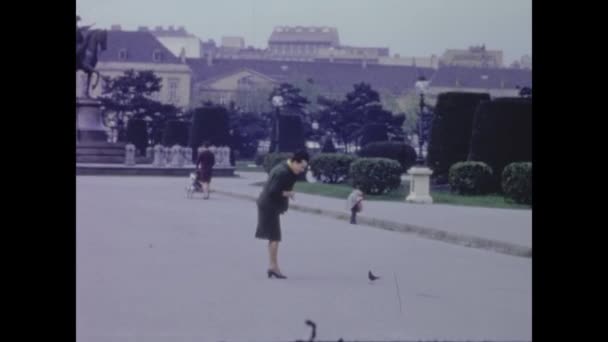 奥地利维也纳 1965年 60年代维也纳城市观 — 图库视频影像
