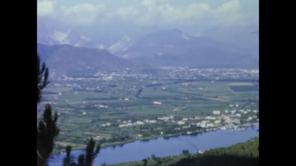 Tellaro Italien Juni 1964 Tellaros Kustlandskap Flygbild Talet — Stockvideo