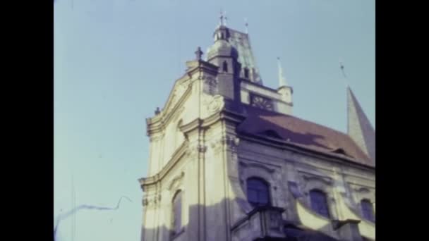 Litomerice República Checa Abril 1967 Litomerice City View 60S — Vídeo de stock