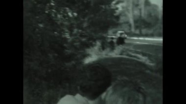 Castelfusano, İtalya Mayıs 1956: 6 saat süren Castelfusano, 50 'li yıllarda İtalya' da yapılan tarihi bir araba yarışı