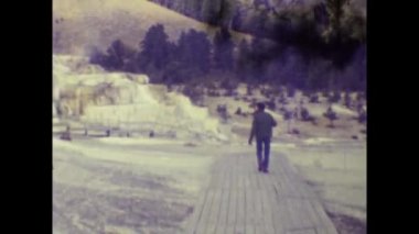 Nevada, ABD Kasım 1974: 70 'lerde Yellowstone Ulusal Parkı