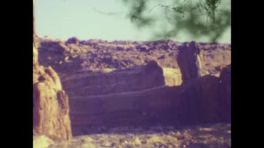 Arizona, ABD Kasım 1974: 70 'lerde Büyük Kanyon manzarası