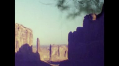 Arizona, ABD Kasım 1974: 70 'lerde Büyük Kanyon manzarası