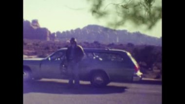 Arizona, ABD Kasım 1974: 70 'lerde Büyük Kanyon manzarası