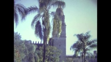 Cholula de Rivadavia, Meksika 1974: Cholula City view in 70 's