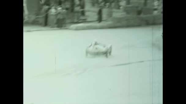 Teramo Italia Toukokuu 1956 Circuito Del Castello Historiallinen Autokilpailu Italiassa — kuvapankkivideo