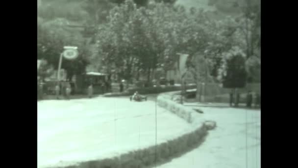 Терамо Италия Май 1956 Года Circuito Del Caquo Историческая Автомобильная — стоковое видео