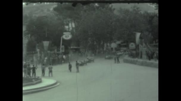 Teramo Talya Mayıs 1956 Circuito Del Castello Yıllarda Talya Tarihi — Stok video